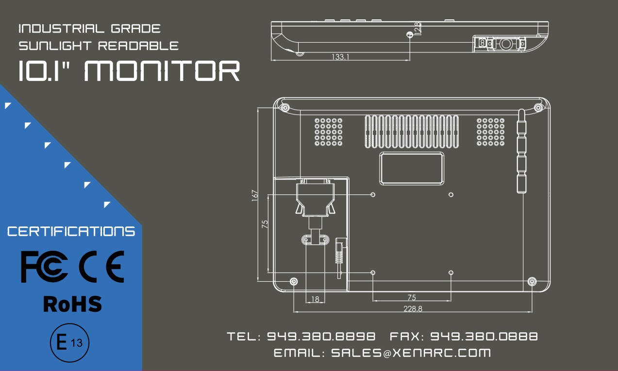 Xenarc Technologies Introduces the 1029GNH 10.1